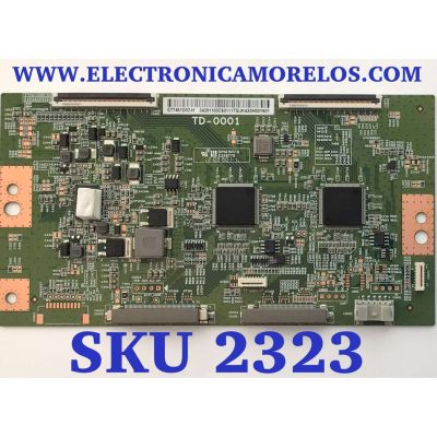 T-CON PARA TV SONY BRAVIA / NUMERO DE PARTE 34291100C60111 / TD-0001 / ST7461D02-H / 34291100C60 / 34.29110.0C / PANEL YDBM075DCS11 / DISPLAY ST7461D02-H VER.2.1 / MODELO XR-75X90CJ / XR75X90CJ